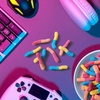 image:imageTrolli Sour Brite Crawlers Candy Fruit Punch Sweet and Sour Gummy Worms 72 ozFruit Punch