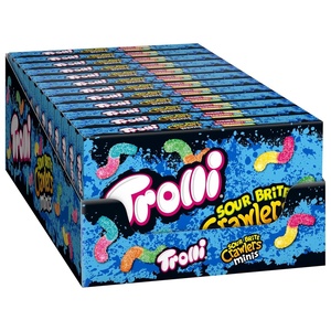 image:imageTrolli Sour Brite Crawlers Minis Sour Gummy Worms 35 Ounce Theater Candy Boxes Pack of 12