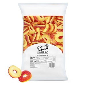 image:imageTrolli Sour Brite Crawlers Very Berry Sour Gummy Worm Candy 5 Pound Bulk BagPeach