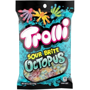 image:imageTrolli Sour Brite Octopus Gummy Worms 425 OunceRaspberry