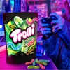 image:imageTrolli x Mountain Dew Sour Brite Crawlers Gummy Worms Candy 123 oz  Original Cherry Blue Raspberry all with Citrus limited edition gaming snack peg bag